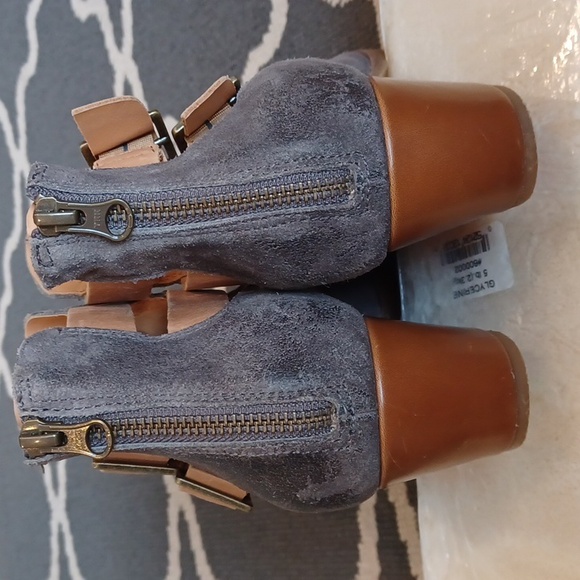 Korks by Kork-Ease Gabriella Gray & Tan Ankle Boots Women's 9.5 - Picture 4 of 15